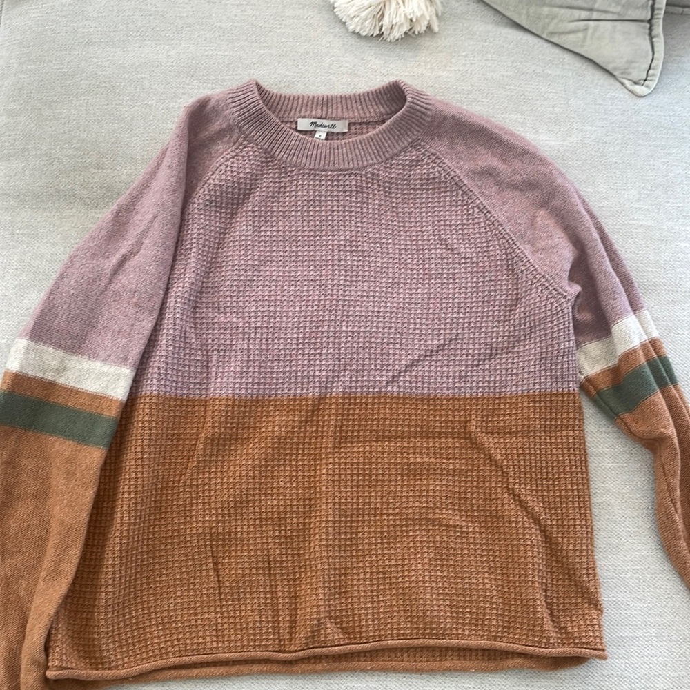 Madewell waffle sweater